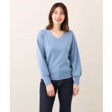 ベーシックVネックニット/洗える/WEB限定サイズあり | OFUON | 詳細画像46 