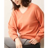 オレンジ | ベーシックVネックニット/洗える/WEB限定サイズあり | OFUON