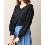 ブラックネイビー | ベーシックVネックニット/洗える/WEB限定サイズあり | OFUON