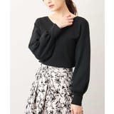 ブラック | ベーシックVネックニット/洗える/WEB限定サイズあり | OFUON