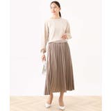 ボリューム袖ベーシックニット/洗える/WEB限定サイズあり | OFUON | 詳細画像15