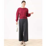 ボリューム袖ベーシックニット/洗える/WEB限定サイズあり | OFUON | 詳細画像4