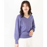 ベーシックVネックニット/洗える/WEB限定サイズあり | OFUON | 詳細画像20 