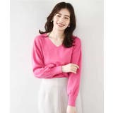 ベーシックVネックニット/洗える/WEB限定サイズあり | OFUON | 詳細画像24 