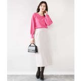 ベーシックVネックニット/洗える/WEB限定サイズあり | OFUON | 詳細画像27 