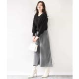 ベーシックVネックニット/洗える/WEB限定サイズあり | OFUON | 詳細画像32 