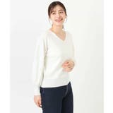 ベーシックVネックニット/洗える/WEB限定サイズあり | OFUON | 詳細画像49 