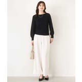 ベーシックボートネックニット/洗える/WEB限定サイズあり | OFUON | 詳細画像3