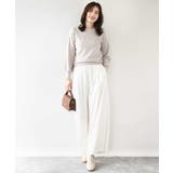 ベーシックボートネックニット/洗える/WEB限定サイズあり | OFUON | 詳細画像41