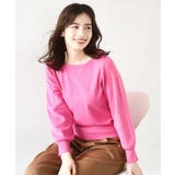 ピンク | ベーシックボートネックニット/洗える/WEB限定サイズあり | OFUON