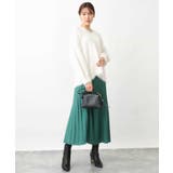 フェザーヤーンVネックニット | OFUON | 詳細画像10 