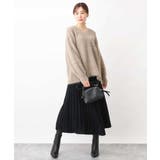 フェザーヤーンVネックニット | OFUON | 詳細画像19 