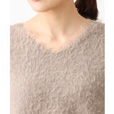 フェザーヤーンVネックニット | OFUON | 詳細画像26 