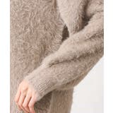 フェザーヤーンVネックニット | OFUON | 詳細画像27 