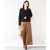 Vネックレース片畦編みニット/洗える/WEB限定サイズあり | OFUON | 詳細画像11 