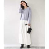 Vネックレース片畦編みニット/洗える/WEB限定サイズあり | OFUON | 詳細画像17 