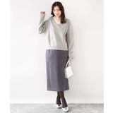 Vネックレース片畦編みニット/洗える/WEB限定サイズあり | OFUON | 詳細画像6 