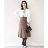 配色ラインボウタイニット/洗える/WEB限定サイズあり | OFUON | 詳細画像11