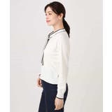 配色ラインボウタイニット/洗える/WEB限定サイズあり | OFUON | 詳細画像16