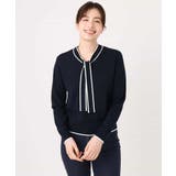 配色ラインボウタイニット/洗える/WEB限定サイズあり | OFUON | 詳細画像23