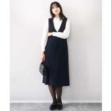 パール調ビーズ衿付きハイゲージニット/洗える | OFUON | 詳細画像13 