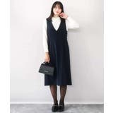 パール調ビーズ衿付きハイゲージニット/洗える | OFUON | 詳細画像14 