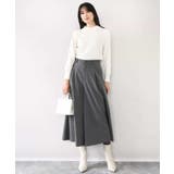 パール調ビーズ衿付きハイゲージニット/洗える | OFUON | 詳細画像15 