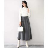 パール調ビーズ衿付きハイゲージニット/洗える | OFUON | 詳細画像17 