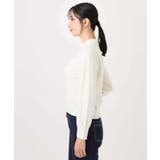 パール調ビーズ衿付きハイゲージニット/洗える | OFUON | 詳細画像19 