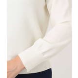 パール調ビーズ衿付きハイゲージニット/洗える | OFUON | 詳細画像22 