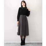 パール調ビーズ衿付きハイゲージニット/洗える | OFUON | 詳細画像3 