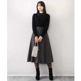 パール調ビーズ衿付きハイゲージニット/洗える | OFUON | 詳細画像5 