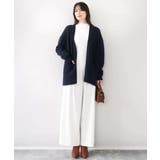 シアー切替えモックネックリブニット/洗える/WEB限定サイズあり | OFUON | 詳細画像12 