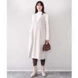 シアー切替えモックネックリブニット/洗える/WEB限定サイズあり | OFUON | 詳細画像16 