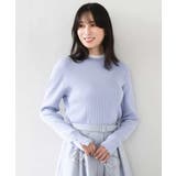 シアー切替えモックネックリブニット/洗える/WEB限定サイズあり | OFUON | 詳細画像22 