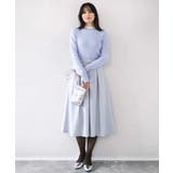 シアー切替えモックネックリブニット/洗える/WEB限定サイズあり | OFUON | 詳細画像24 