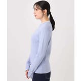 シアー切替えモックネックリブニット/洗える/WEB限定サイズあり | OFUON | 詳細画像28 