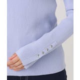 シアー切替えモックネックリブニット/洗える/WEB限定サイズあり | OFUON | 詳細画像31 