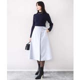 シアー切替えモックネックリブニット/洗える/WEB限定サイズあり | OFUON | 詳細画像5 