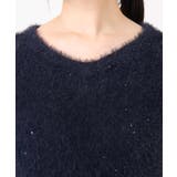 ミニスパンコールシャギーニット/洗える/WEB限定サイズあり | OFUON | 詳細画像14 