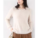 ベージュ | ミニスパンコールシャギーニット/洗える/WEB限定サイズあり | OFUON