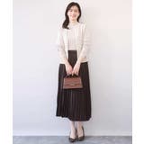 配色ラインアンサンブル（カーディガン&ニットプルオーバー） UVカット 洗える | OFUON | 詳細画像20 