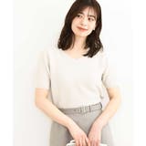 ガーター編み半袖ラメニット/洗える/WEB限定サイズあり | OFUON | 詳細画像6