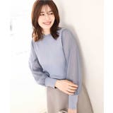 シフォンチュール袖ニット/洗える/WEB限定サイズあり | OFUON | 詳細画像13