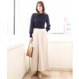 シフォンチュール袖ニット/洗える/WEB限定サイズあり | OFUON | 詳細画像8