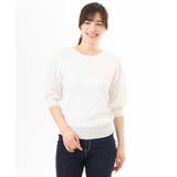 ハイゲージ五分袖ニット/接触冷感/洗える/WEB限定サイズあり | OFUON | 詳細画像28