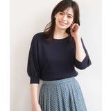 ハイゲージ五分袖ニット/接触冷感/洗える/WEB限定サイズあり | OFUON | 詳細画像6