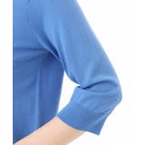 ボウタイデザイン六分袖ニット/接触冷感/洗える/WEB限定サイズあり | OFUON | 詳細画像25 