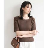 スパークナイロン半袖ニット/洗える/アンサンブル対応/WEB限定サイズあり | OFUON | 詳細画像11