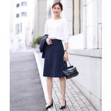 ボートネック五分袖ニット/洗える | OFUON | 詳細画像10 